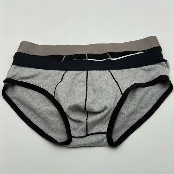 Men’s 2 pack Shein Briefs Black & Gray Medium underwear - Picture 6 of 6